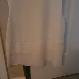Ann Taylor light cream/off white shell